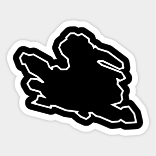 Mayne Island in Ebony Black - Simple Silhouette - Mayne Island Sticker